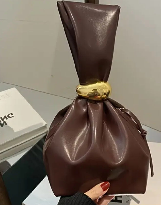 Leather Mini Bucket Bag